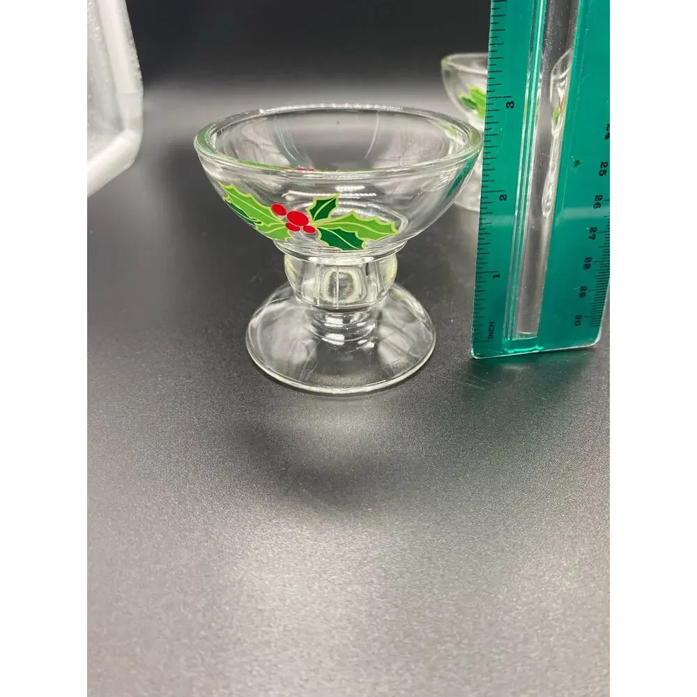 Vintage 1981, Avon Christmas Holiday Hostess Collection, Holiday Candle Holders‎